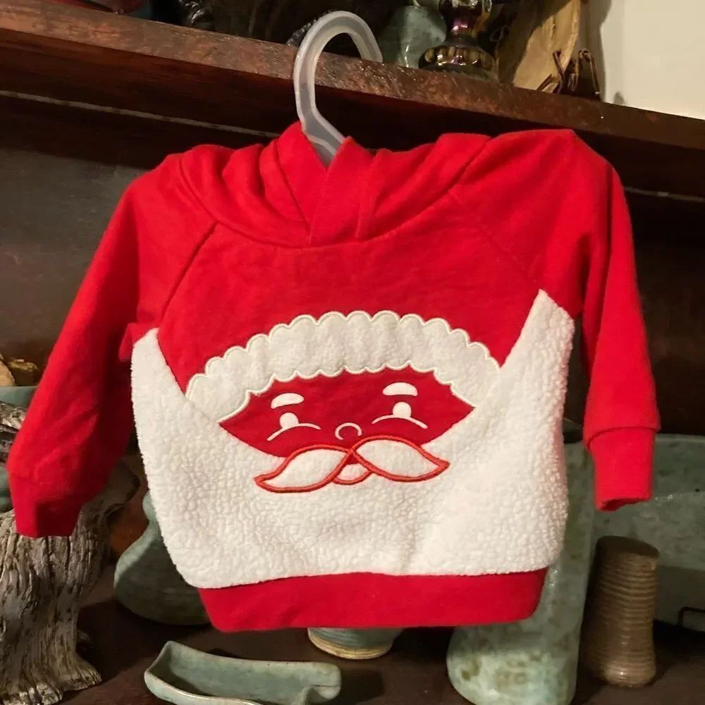 Hoodie Santa my cat and jack size 3 to 6 month